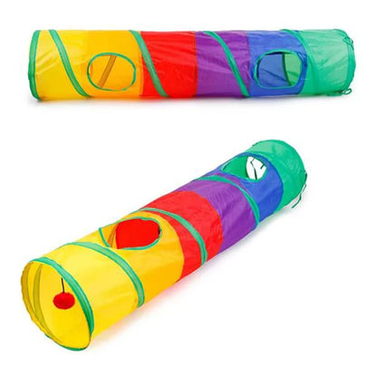 PurrPlay Collapsible Cat Tunnel
