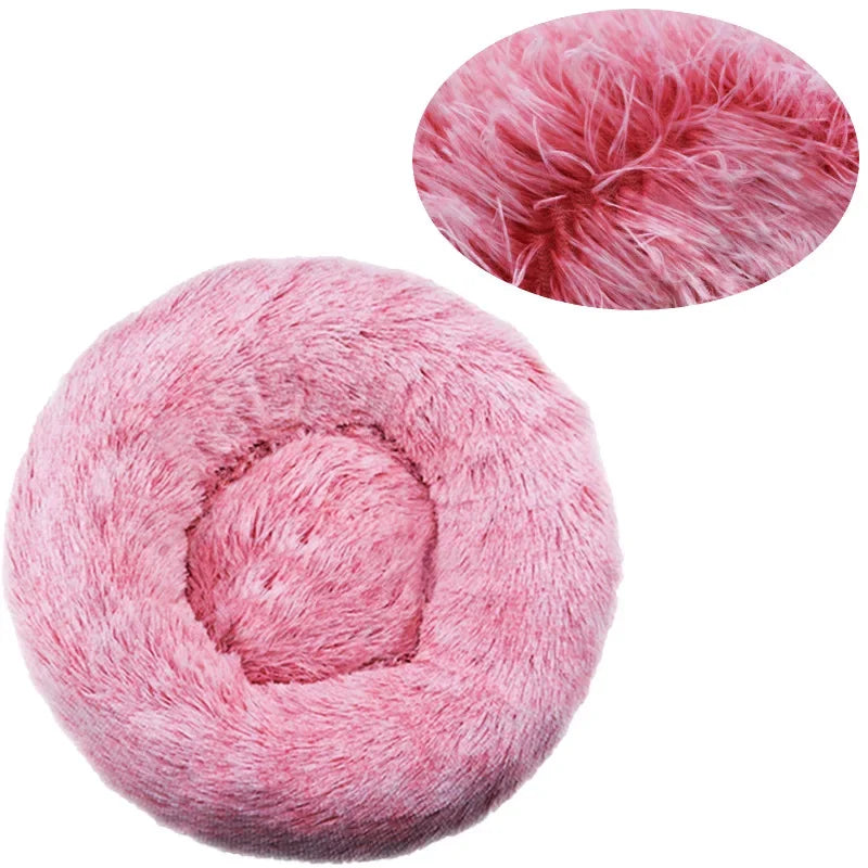 CozyNest Plush Round Pet Bed