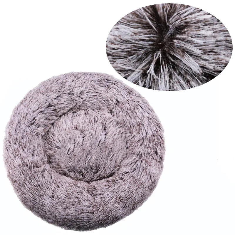 CozyNest Plush Round Pet Bed