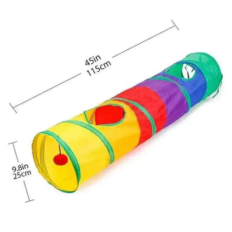 PurrPlay Collapsible Cat Tunnel