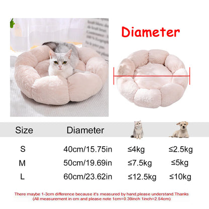 CozyNest Plush Round Pet Bed
