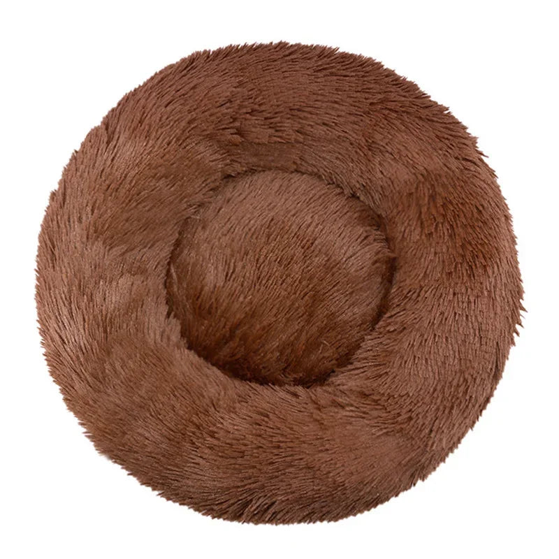 CozyNest Plush Round Pet Bed