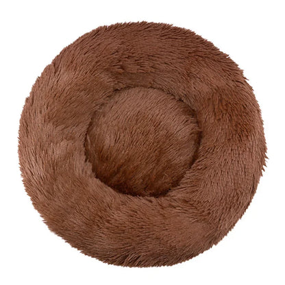 CozyNest Plush Round Pet Bed