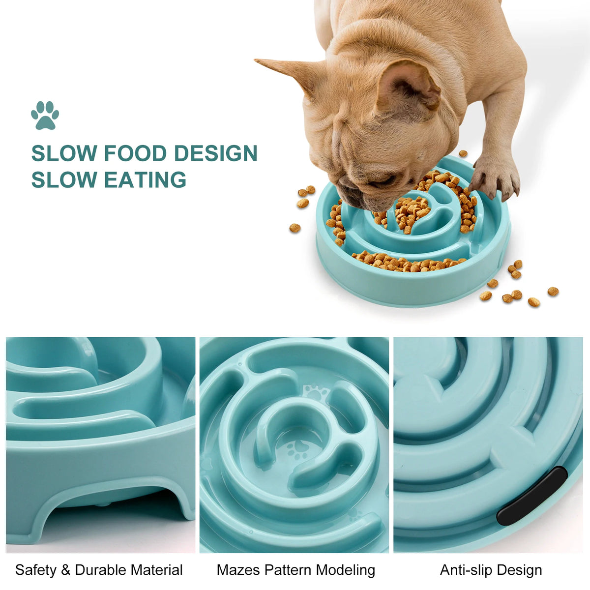 SlowMate Anti-Gulping Dog Bowl