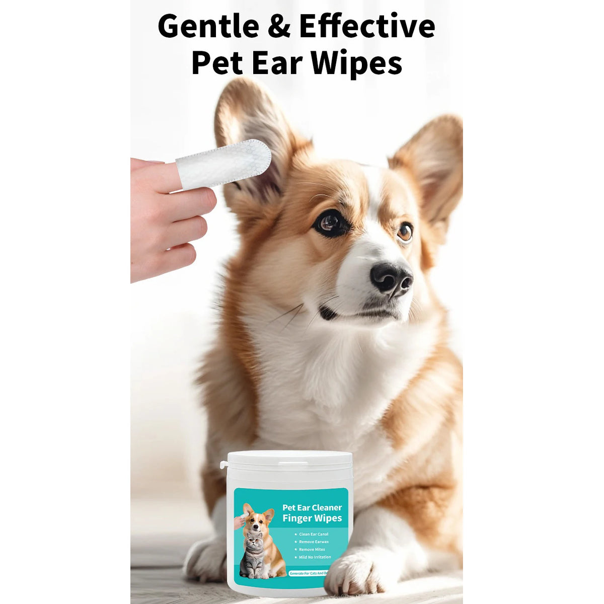 PawCare Pet Ear Cleaning Wipes