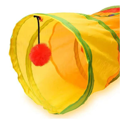 PurrPlay Collapsible Cat Tunnel