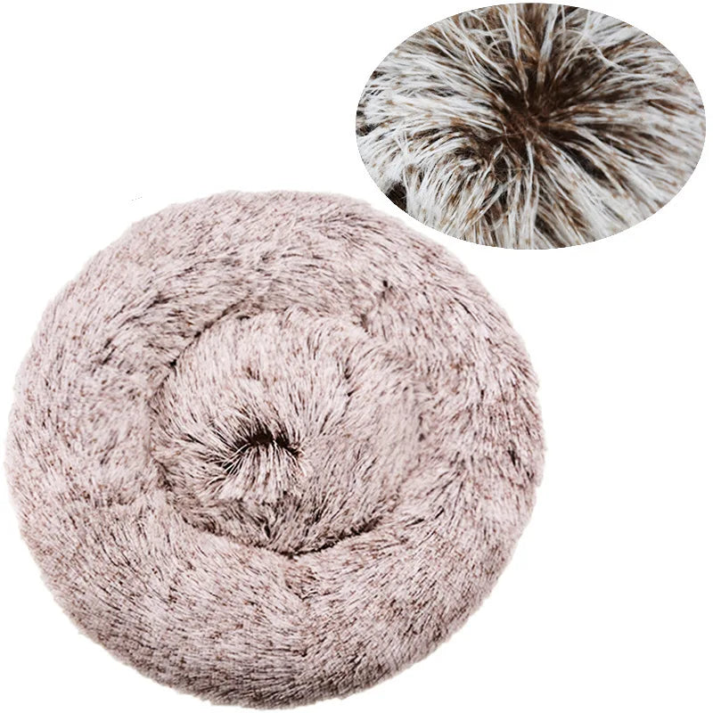 CozyNest Plush Round Pet Bed