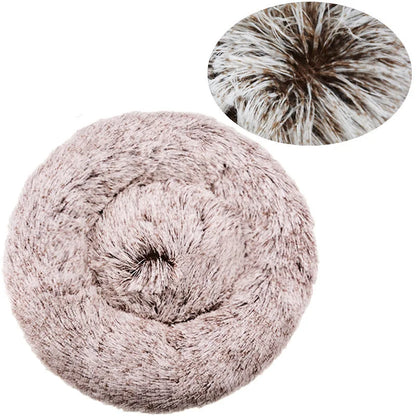 CozyNest Plush Round Pet Bed
