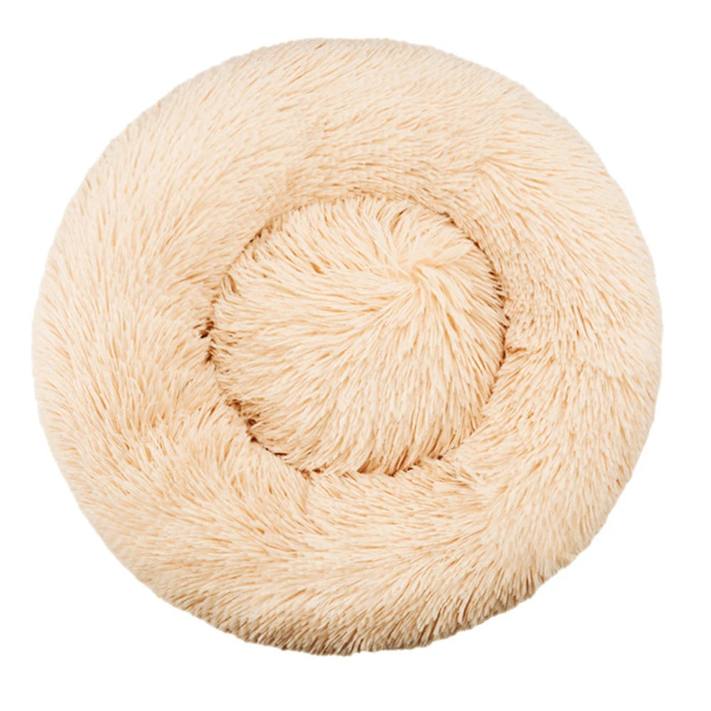 CozyNest Plush Round Pet Bed