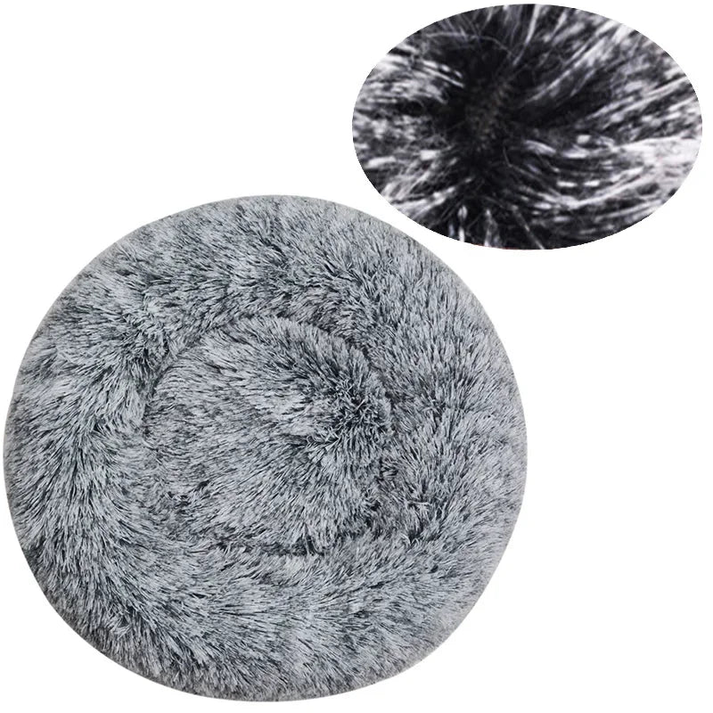 CozyNest Plush Round Pet Bed