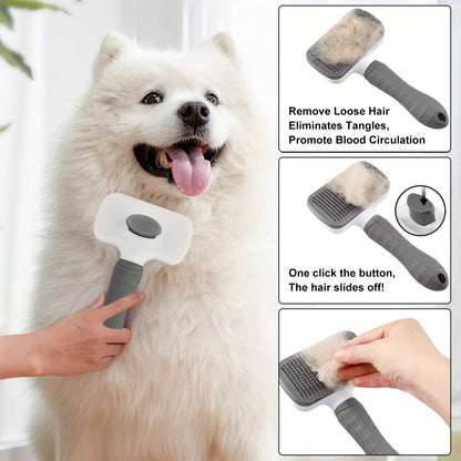 FurAway Self-Cleaning Grooming Brush