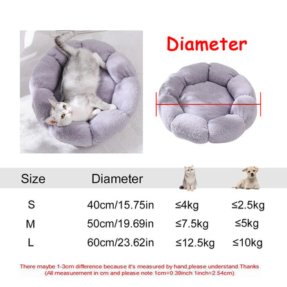 CozyNest Plush Round Pet Bed
