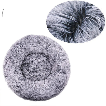 CozyNest Plush Round Pet Bed