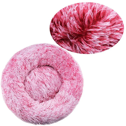 CozyNest Plush Round Pet Bed